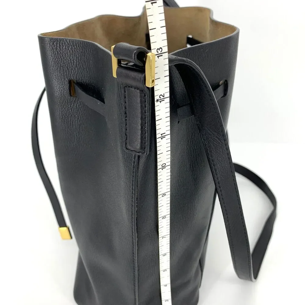 Michael Kors Collection Miranda Medium Bucket Bag Black